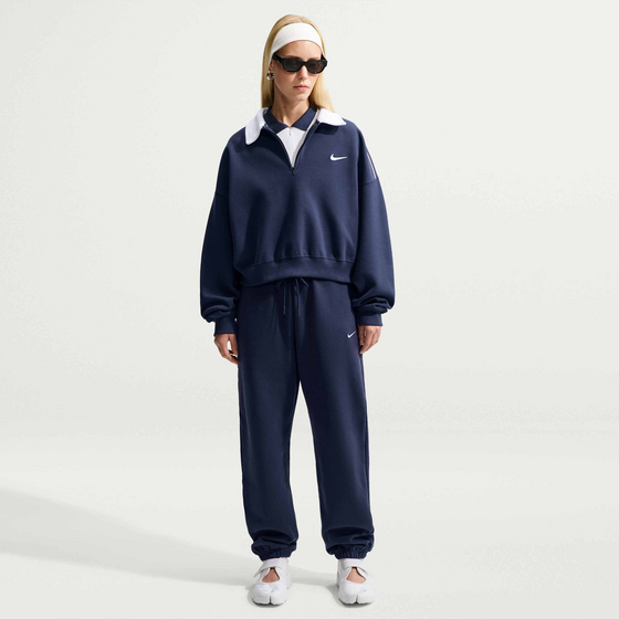 NIKE Women's High-rise Oversized Cuffed Trousers Studio Fleece Medium Weight på