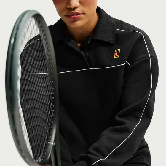 NIKE Women's Long-sleeve Fleece Tennis Top Nikecourt Court Collection på