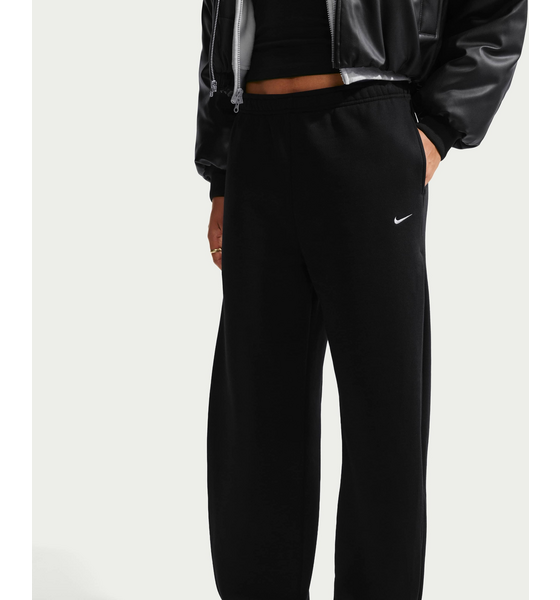 NIKE Women's Loose Pleated Press-stud Trousers Studio Fleece Medium Weight på