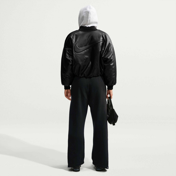 NIKE Women's Loose Pleated Press-stud Trousers Studio Fleece Medium Weight på
