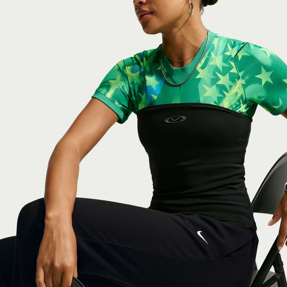 NIKE Women's Mid-rise Cuffed Trousers Studio Fleece Lightweight 'french Terry' på