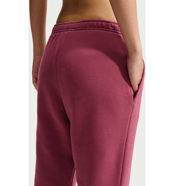 NIKE Women's Mid-rise Cuffed Trousers Studio Fleece Medium Weight på