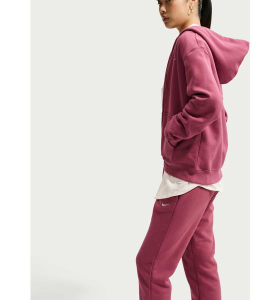 NIKE Women's Mid-rise Cuffed Trousers Studio Fleece Medium Weight på