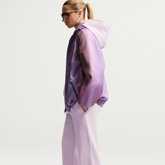 NIKE Women's Mid-rise Open-hem Trousers Studio Fleece Medium Weight på