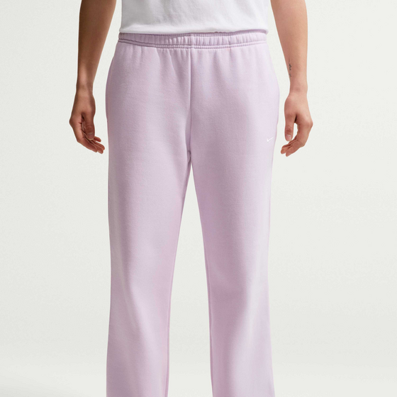NIKE Women's Mid-rise Open-hem Trousers Studio Fleece Medium Weight på