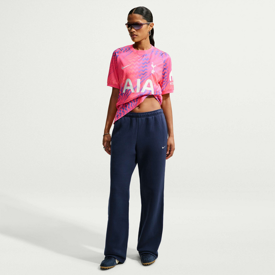 NIKE Women's Mid-rise Open-hem Trousers Studio Fleece Medium Weight på