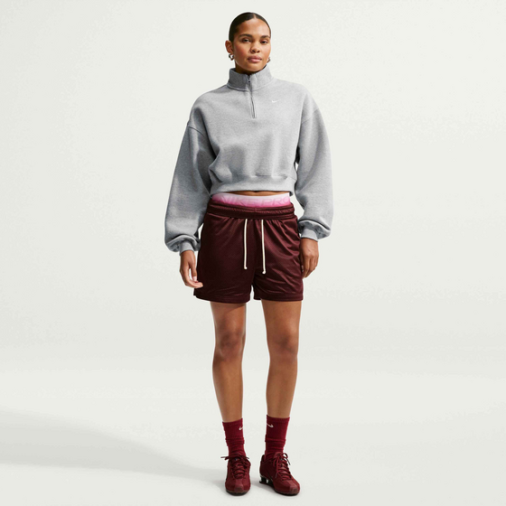 NIKE Women's Oversized 1/4-zip Cropped Top Studio Fleece Medium Weight på