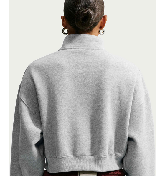 NIKE Women's Oversized 1/4-zip Cropped Top Studio Fleece Medium Weight på