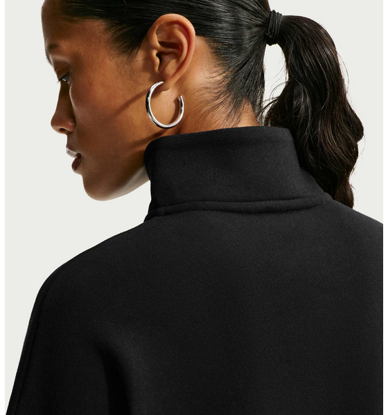 NIKE Women's Oversized 1/4-zip Cropped Top Studio Fleece Medium Weight på