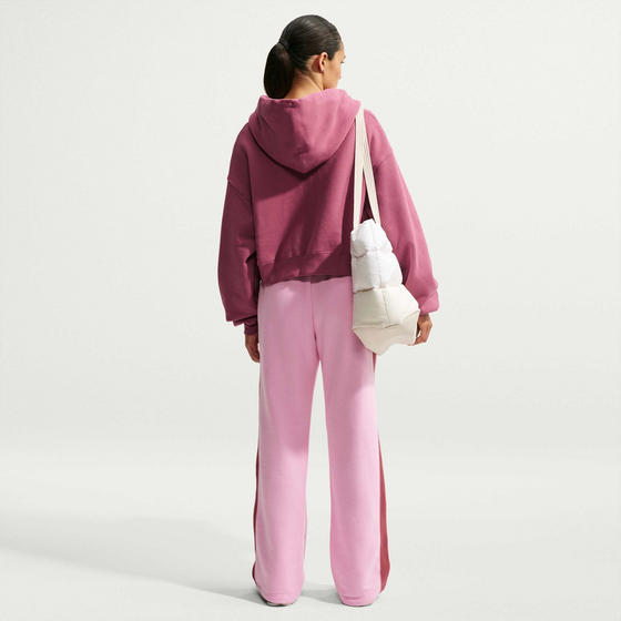 NIKE Women's Oversized Full-zip Cropped Hoodie Studio Fleece Medium Weight på