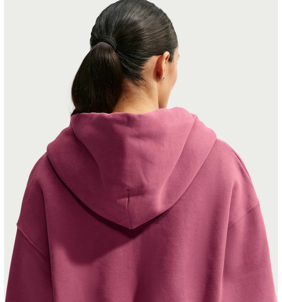 NIKE Women's Oversized Full-zip Cropped Hoodie Studio Fleece Medium Weight på