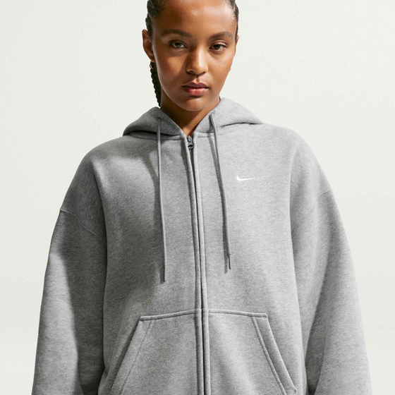 NIKE Women's Oversized Full-zip Hoodie Studio Fleece Medium Weight på