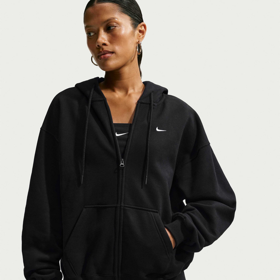 NIKE Women's Oversized Full-zip Hoodie Studio Fleece Medium Weight på