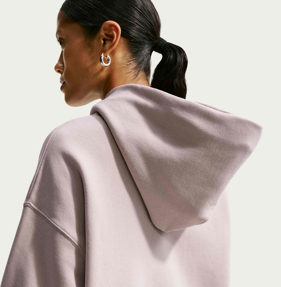 NIKE Women's Oversized Pullover Hoodie Studio Fleece Medium Weight på