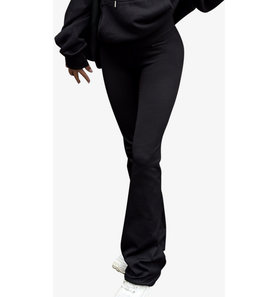 FRANK DANDY Women's Ribbed Flare Tights på