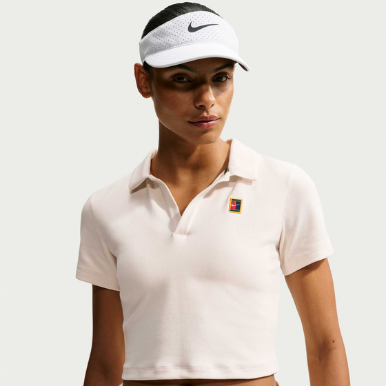NIKE Women's Short-sleeve Cropped Tennis Polo Nikecourt Heritage på