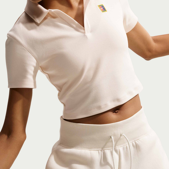 NIKE Women's Short-sleeve Cropped Tennis Polo Nikecourt Heritage på