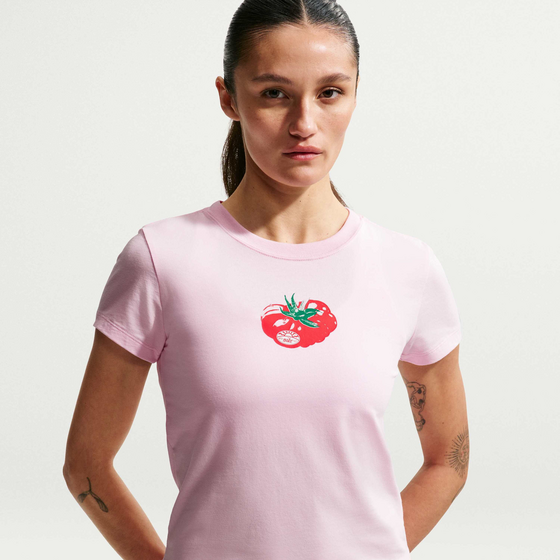NIKE Women's Slim Mod-cropped T-shirt Sportswear Chill Knit på