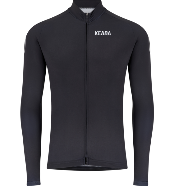 KEADA SPORTS Womens Essential Long Sleeved Cycling Jersey - Black på