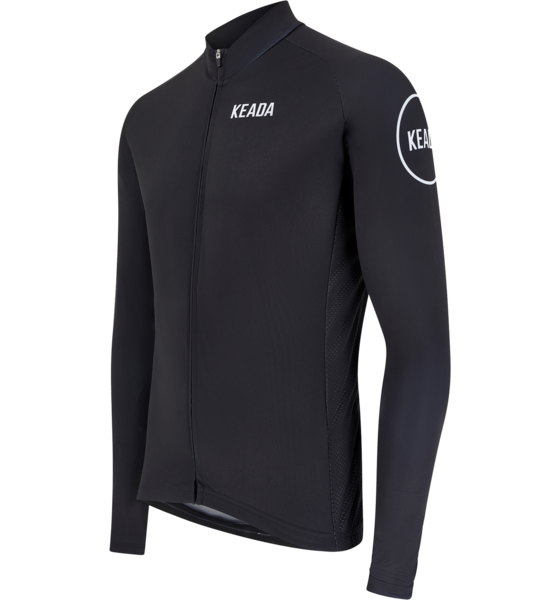 KEADA SPORTS Womens Essential Long Sleeved Cycling Jersey - Black på