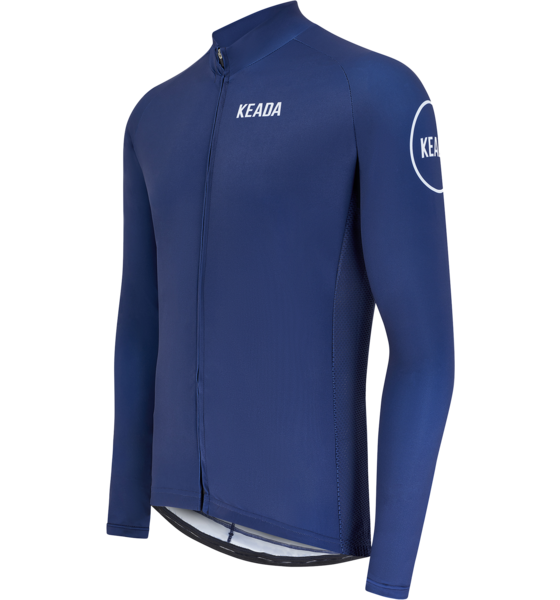 KEADA SPORTS Womens Essential Long Sleeved Cycling Jersey - Navy på