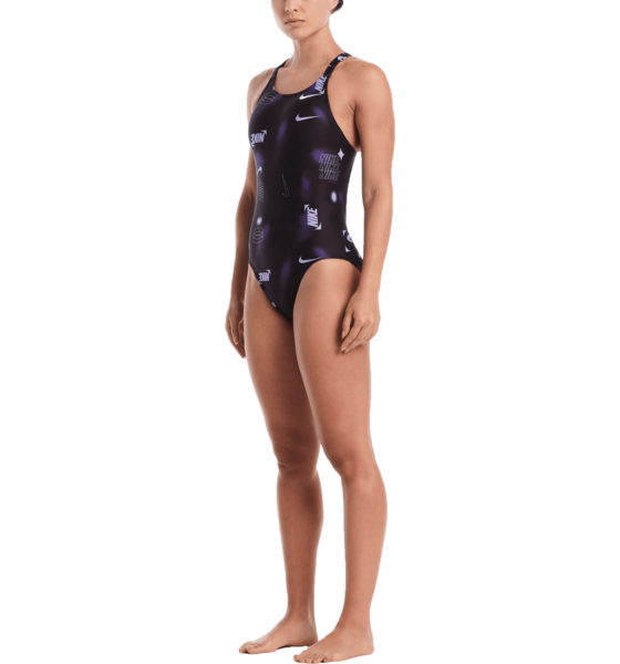 NIKE Womens Hydrastrong Multi Print Fastback One Piece på