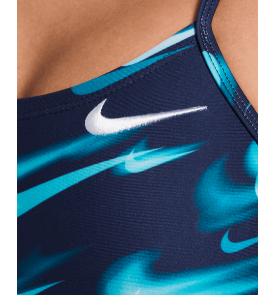 NIKE Womens Hydrastrong Print Cutout One Piece på