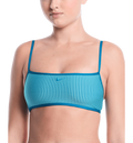 NIKE Womens Ripple Texture Square Neck Bikini Top på