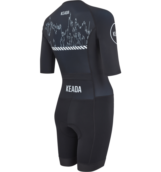 KEADA SPORTS Womens Sleeved Trisuit - Signal Two på