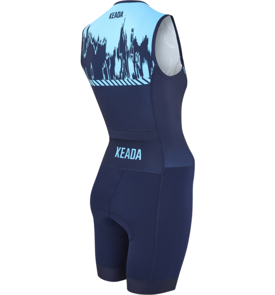 KEADA SPORTS Womens Sleeveless Trisuit - Signal Three på