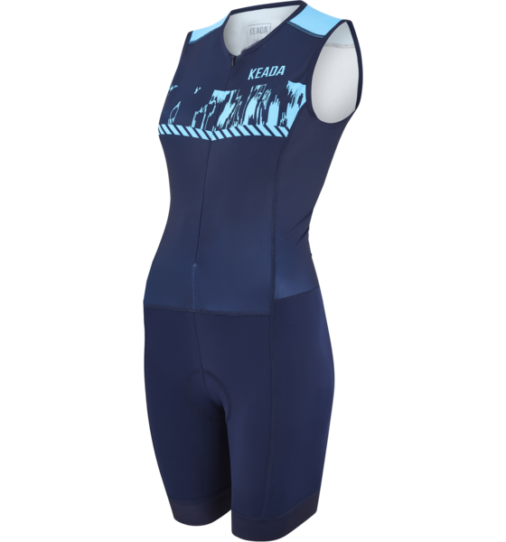 KEADA SPORTS Womens Sleeveless Trisuit - Signal Three på