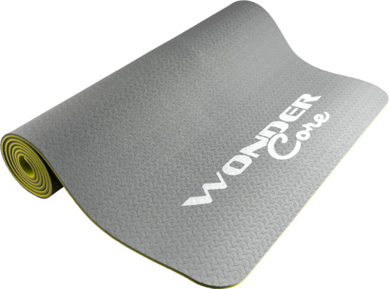 NORTHIX Wonder Core - Yoga Mat Tpe - Yellow/grey på