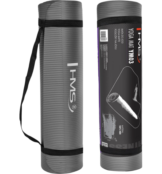 NORTHIX Yoga Mat, Non-slip, Gray, 6mm Thickness på