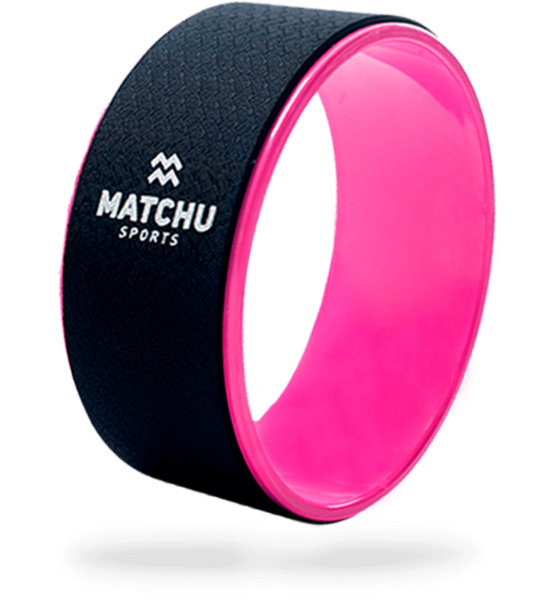 MATCHU SPORTS Yoga Wheel Pink - Halkskydd på