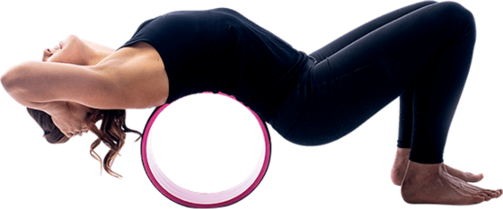 MATCHU SPORTS Yoga Wheel Pink - Halkskydd på