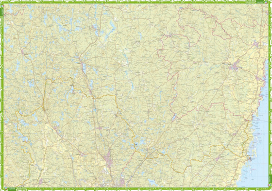 CALAZO Östra Blekinge 1:50 000 på