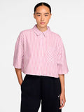 NIKE W CHILL POPLIN STRIPE SS på
