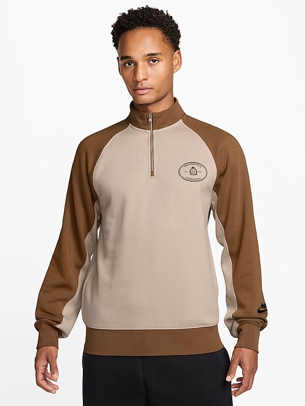 NIKE Men's 1/2-zip Fleece Top Club på