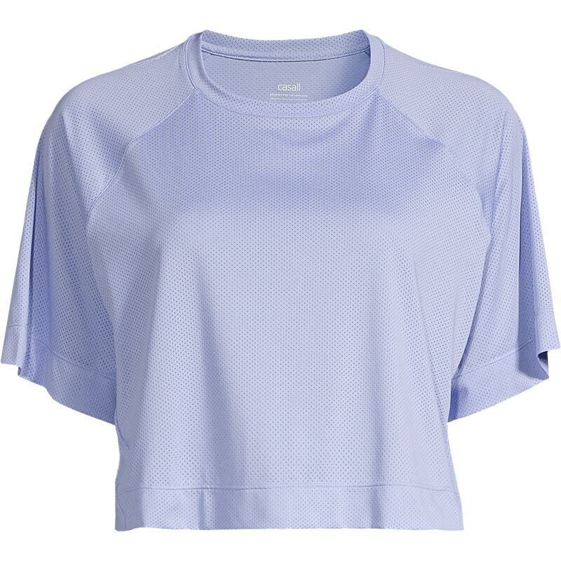 CASALL Laser Mesh Crop Tee på