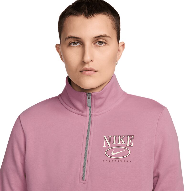 NIKE W Flc Mock Gx Qz Top på