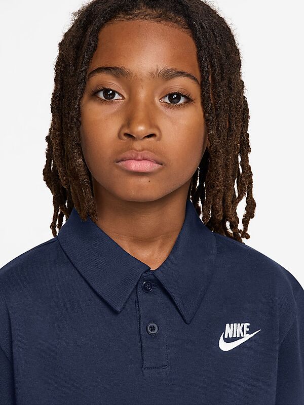 NIKE J NSW CLUB KNIT SS POLO LBR på