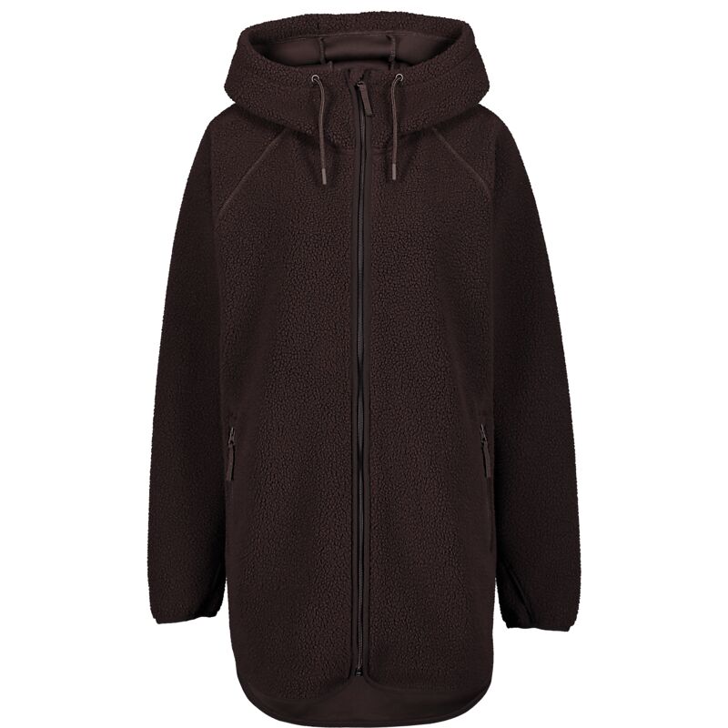 EVEREST Pile Long Hood, lång fleecetröja, dam på