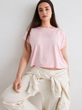 AIM´N Soft Basic Roll Sleeve Top på