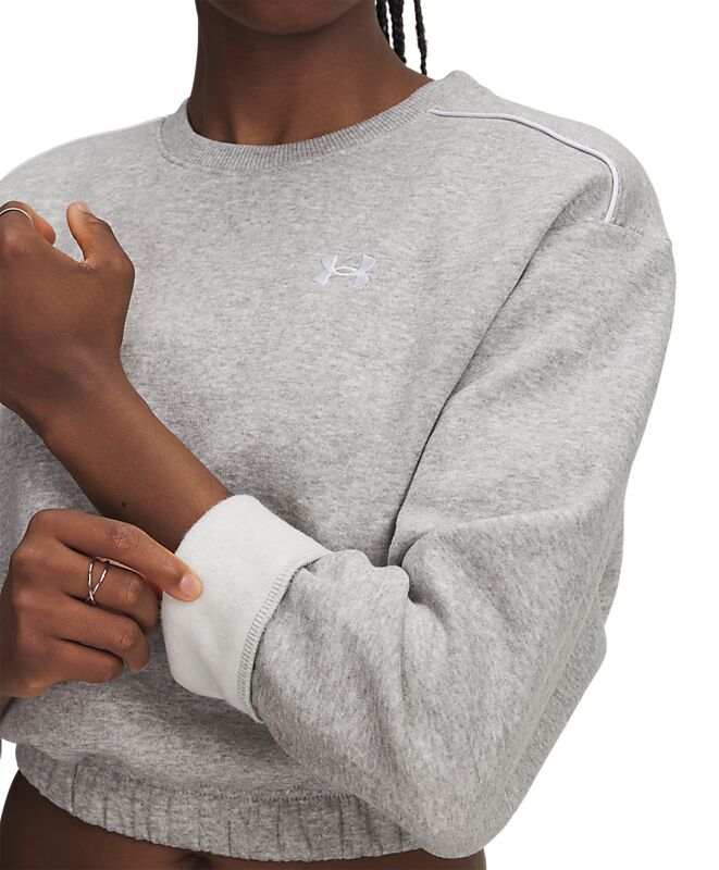 UNDER ARMOUR W Rival Fleece Piped Crew på