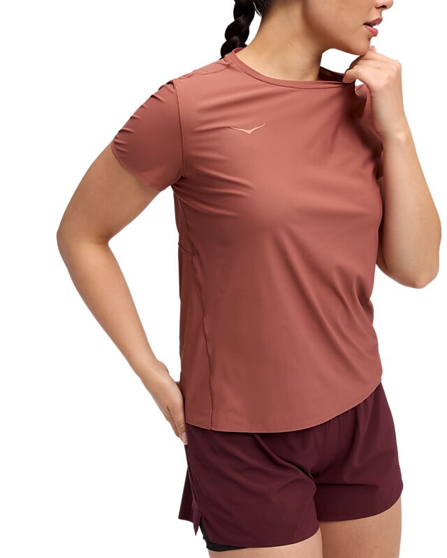 HOKA W Airolite Run Short Sleeve på