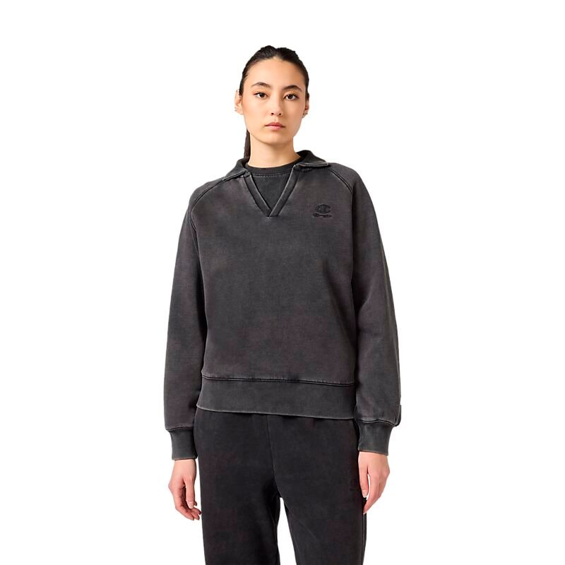CHAMPION W Polo Neck Sweatshirt på