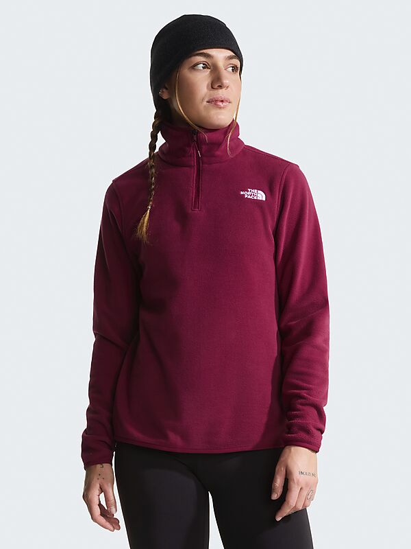 THE NORTH FACE W Glacier Fleece 1/4 Zip Jacket på