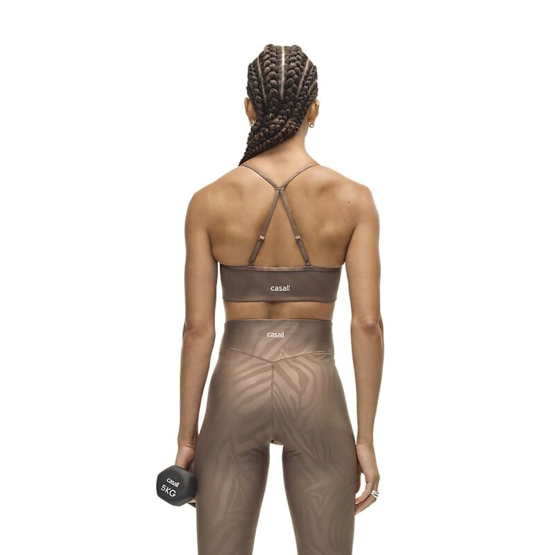 CASALL Sleek Strappy Sports Bra Printed på