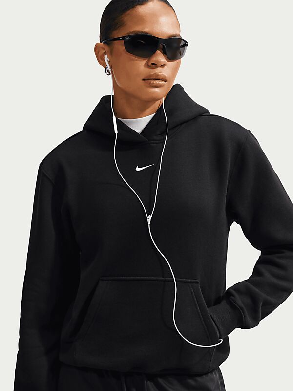 NIKE W STUDIO FLEECE PO HOODIE på