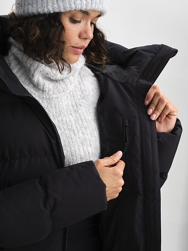EVEREST Juneau Coat, lång vinterjacka, dam på